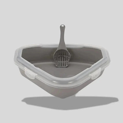 Litière d’angle pour chat