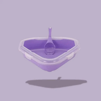 Litière d’angle pour chat