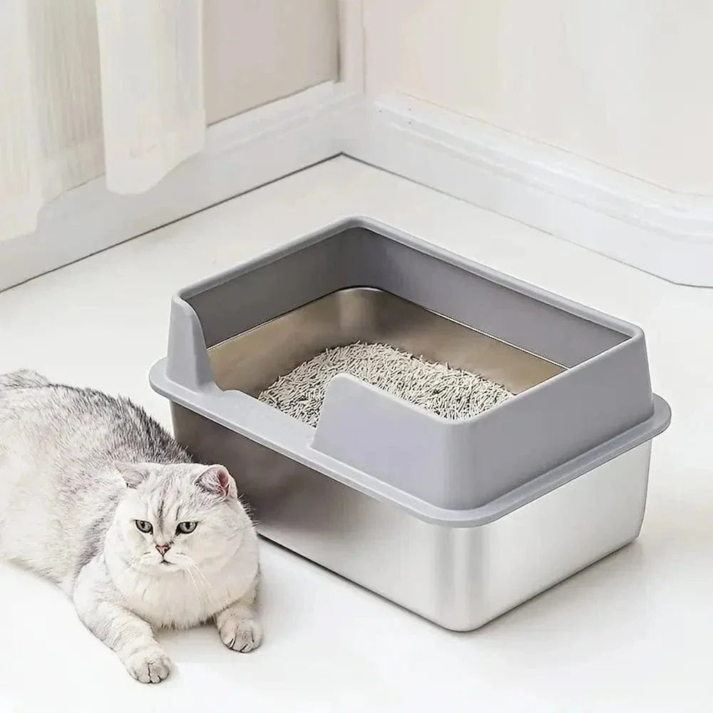 Litière inox pour chat - Résistant aux odeurs | SteelCat