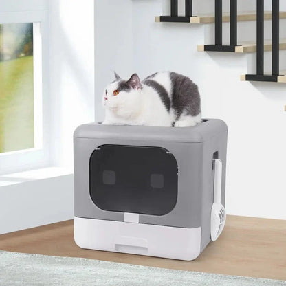 Maison de toilette chat cube
