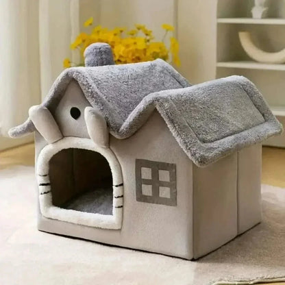 Maison en peluche pour chat