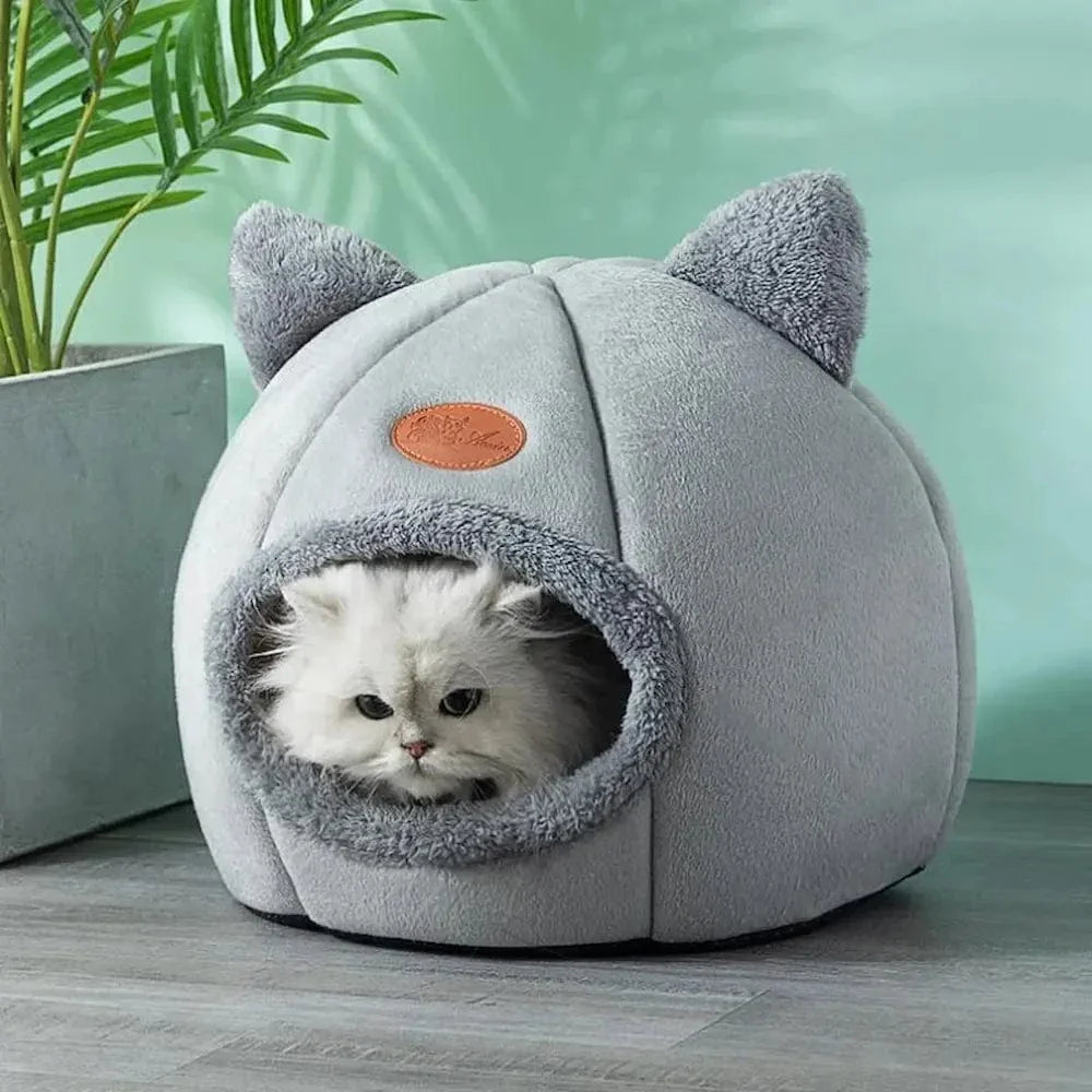 Panier chat tête de chat