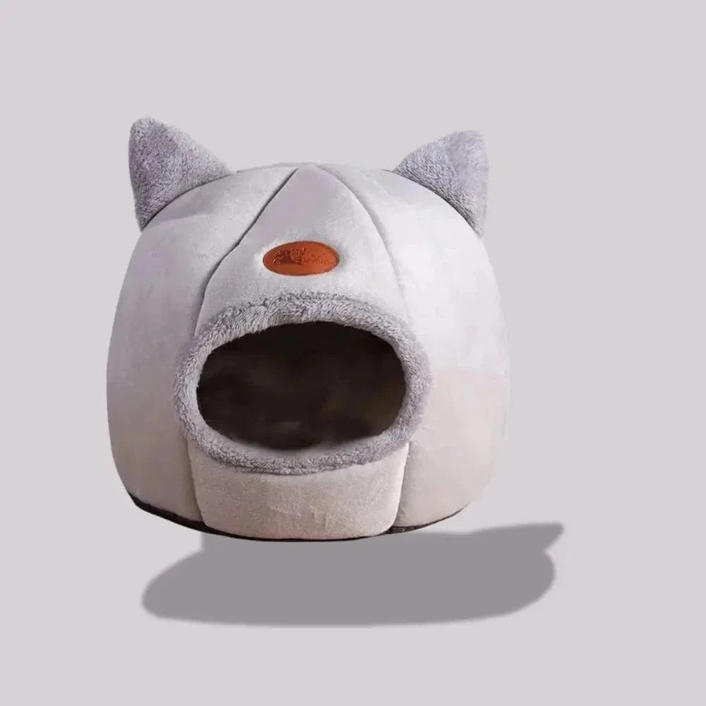 Panier chat tête de chat