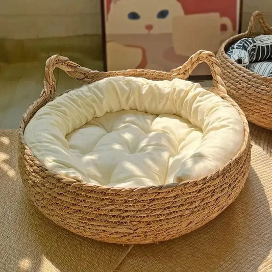 Panier en osier pour chat - Le confort au naturel | WickerCat