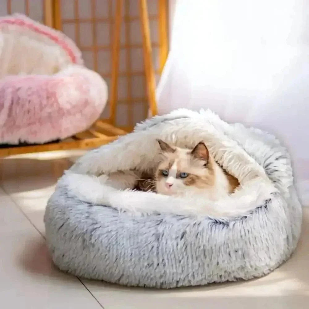 Panier rond pour chat