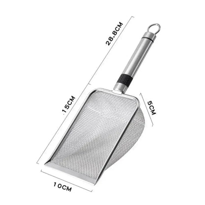 Pelle à litière en acier inoxydable