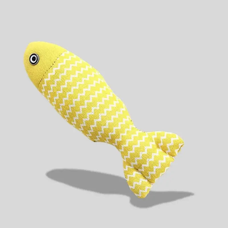Peluche poisson herbe à chat