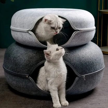 Tunnel donut chat - Cachette fun & anti-ennui | PawsDonut