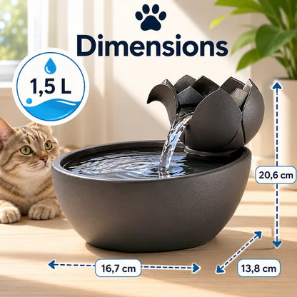 Abreuvoir chat céramique