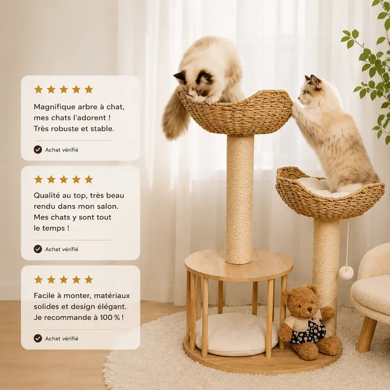 Arbre à chat design luxe