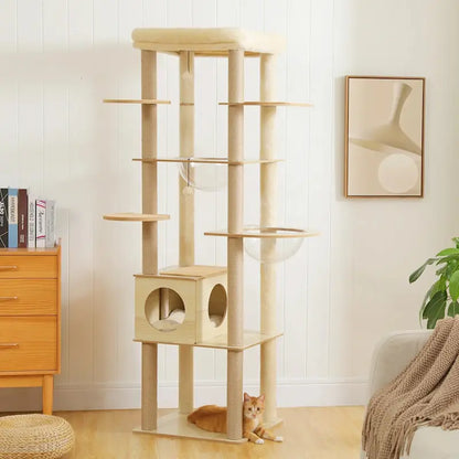 Arbre à chat intérieur bois
