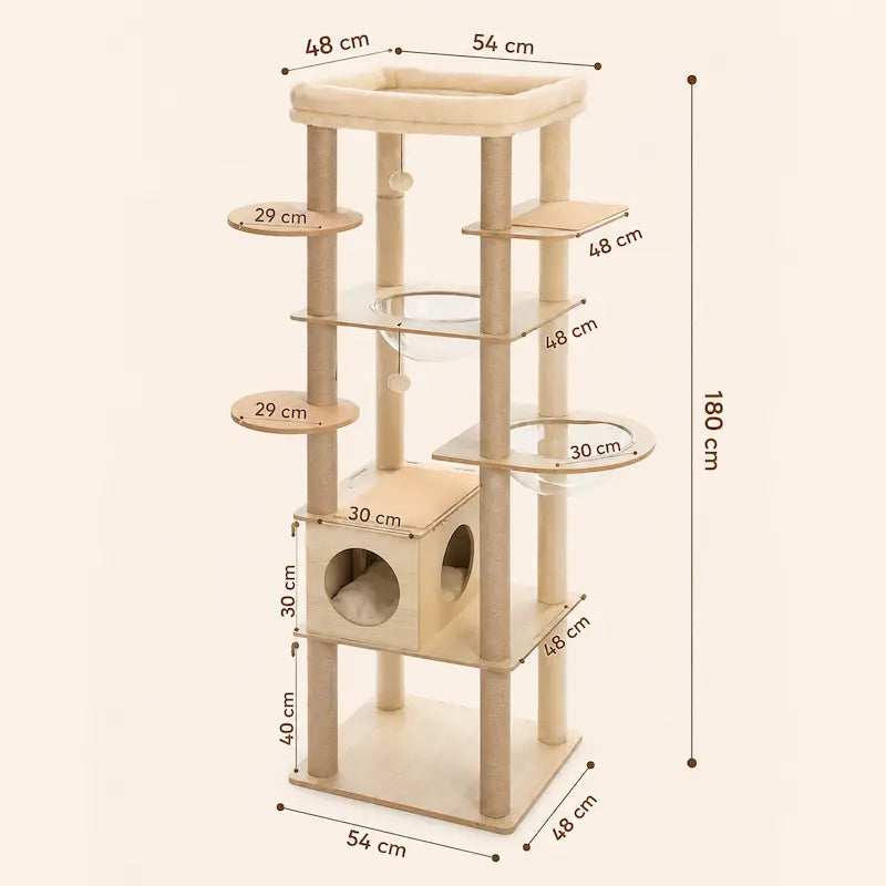 Arbre à chat intérieur bois