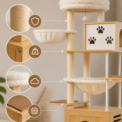 Arbre à chat meuble 7 niveaux