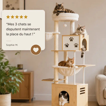 Arbre à chat meuble 7 niveaux