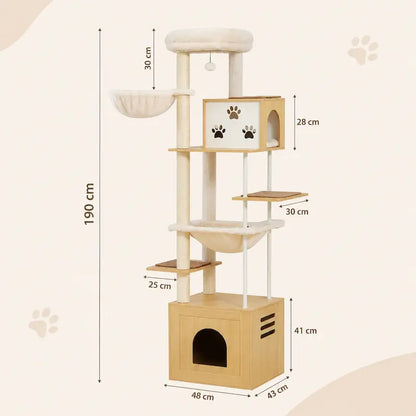 Arbre à chat meuble 7 niveaux