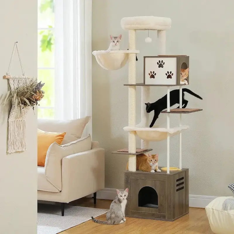 Arbre à chat meuble 7 niveaux