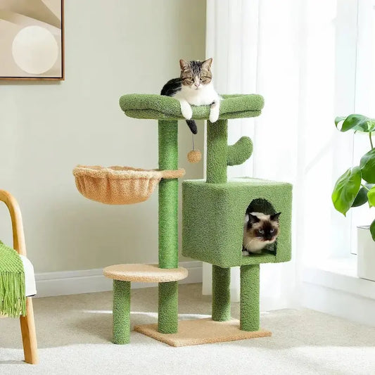 Arbre à chat 90 cm - Compact & stable | Chatikoo