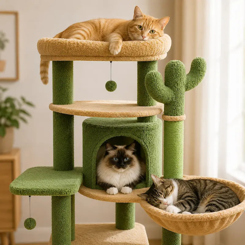 Arbre à chat grande plateforme