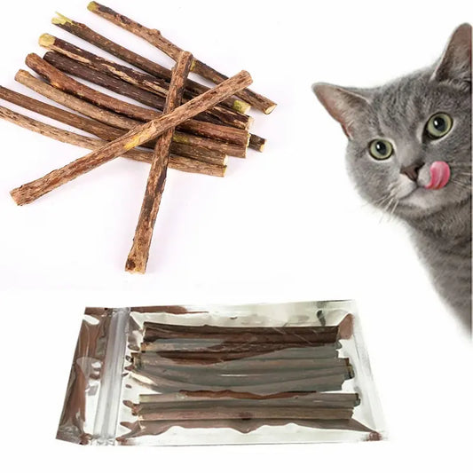 Bâton à mâcher chat - Nettoie & détend | Silvervine