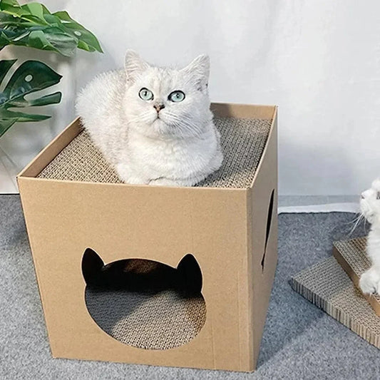 Boîte à gratter chat design - Anti-canapé | ScratchBox