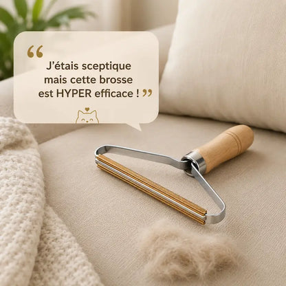 Brosse anti-poils chat