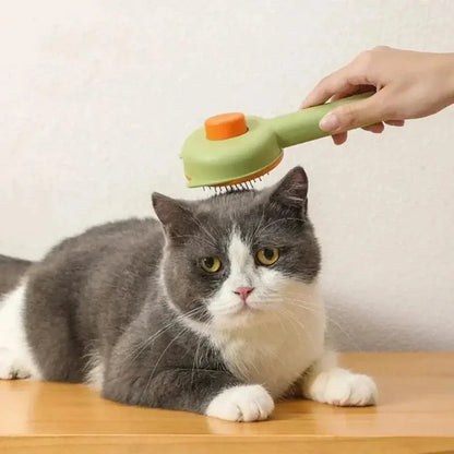 Brosse autonettoyante chat - Poils enlevés en 1 clic | EasyPurr