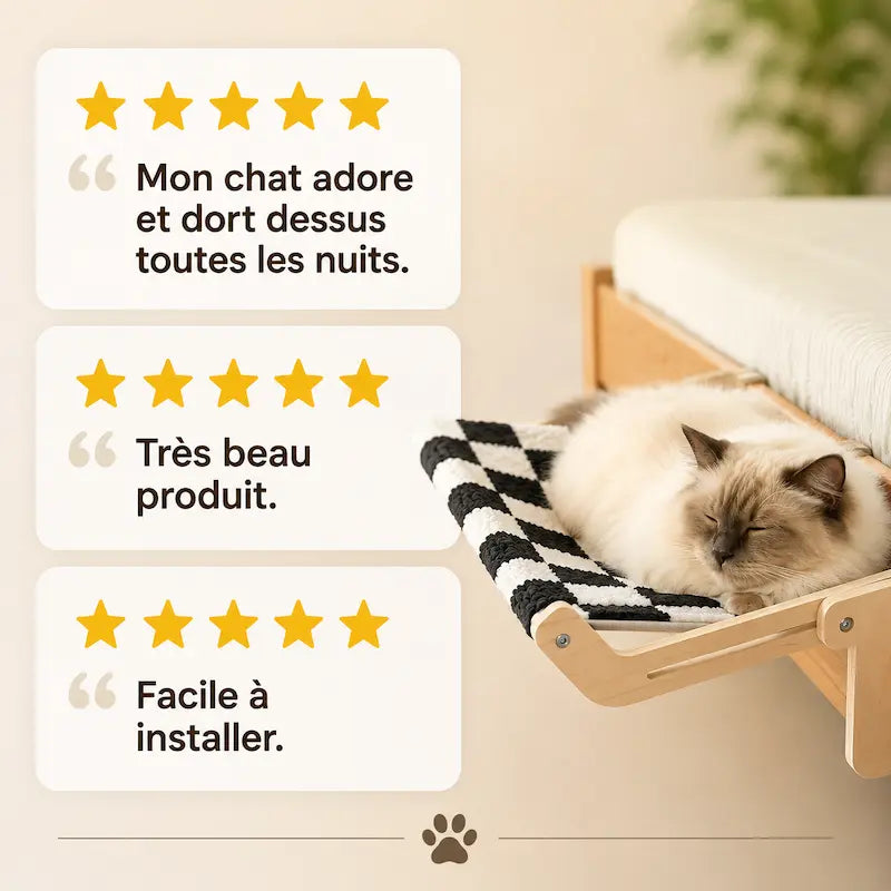 Hamac de lit pour chat