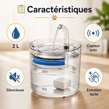 Fontaine chat 2L design avec capteur