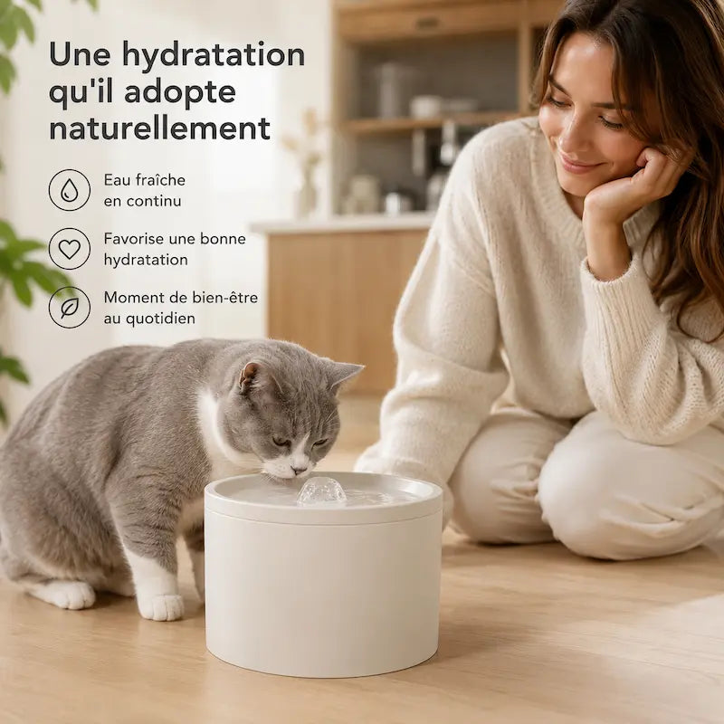 Fontaine à eau chat 1 litre