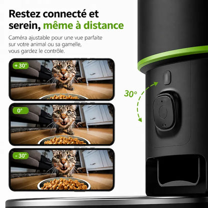 Distributeur de croquettes chat caméra intelligente