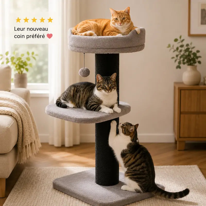 Arbre à chat avec griffoir