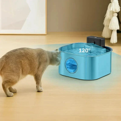 Fontaine à eau chat inox sans fil