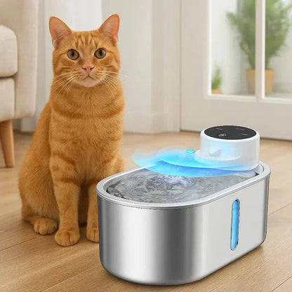 Fontaine chat sans fil à pile - Hydratation libre et durable | PurrWave