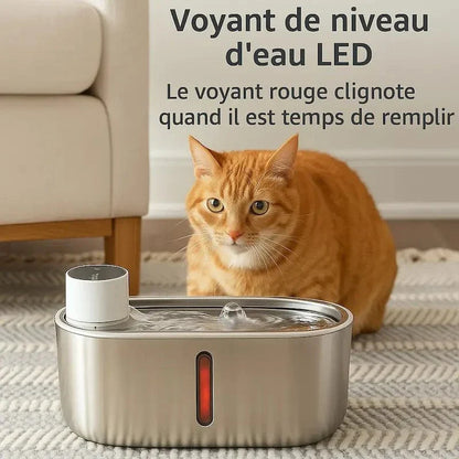 Fontaine chat sans fil à pile