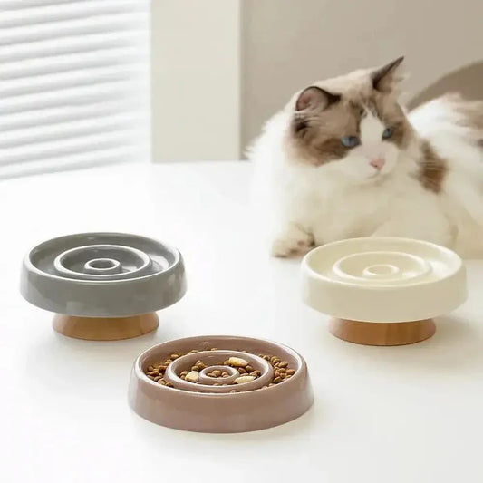 Gamelle anti-glouton chat céramique - Digestion lente | CeramSlow