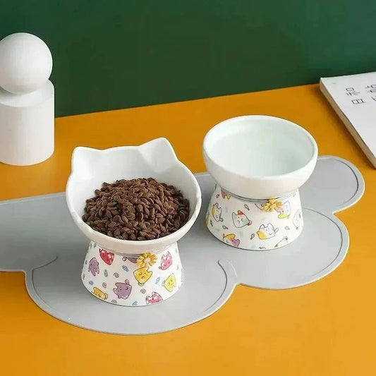 Gamelle céramique pour chat - Stabilité et confort optimal | PurrBowl