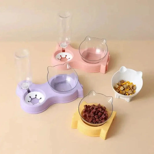 Gamelle chat avec distributeur d'eau - Repas complet | MealFlow