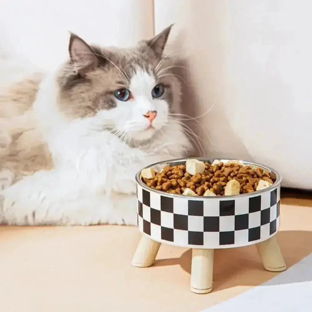 Gamelle chat en hauteur - Meilleure digestion assurée | EasyFeed