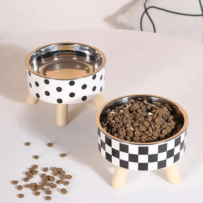 Gamelle chat en hauteur