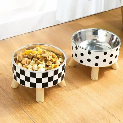 Gamelle chat en hauteur