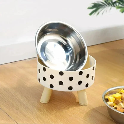 Gamelle chat en hauteur