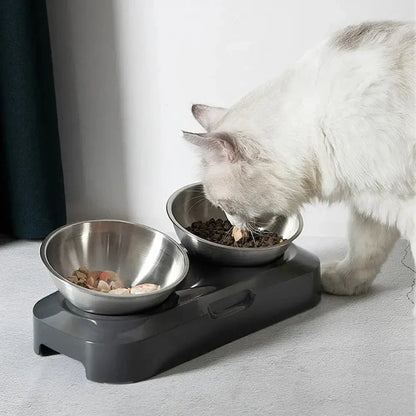 Gamelle chat surélevée inox