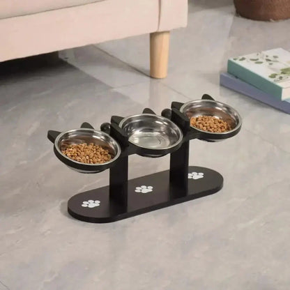 Gamelle triple pour chat