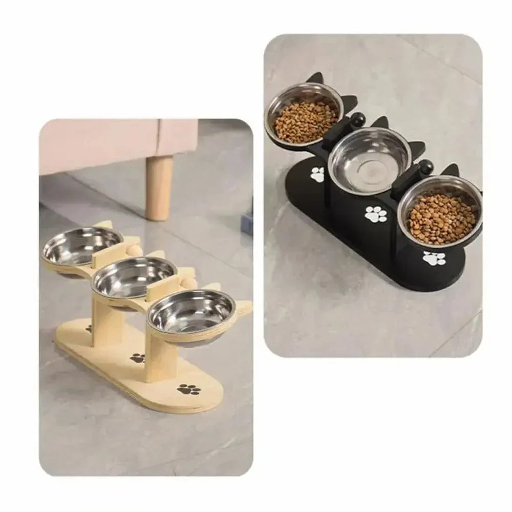 Gamelle triple pour chat