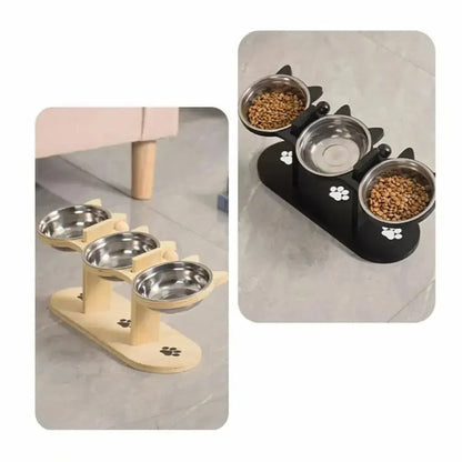 Gamelle triple pour chat