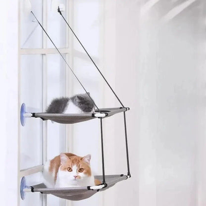 Hamac double pour chat - 2-en-1 confortable | DuoHamac