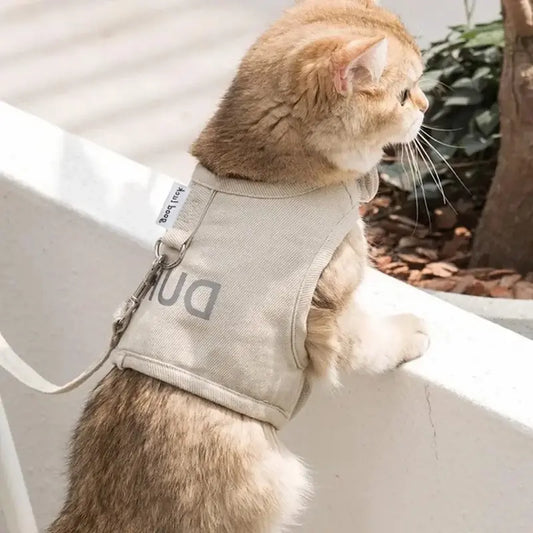 Harnais chat veste élégante - Sécurité pour chaque balade | Duri