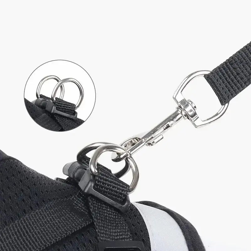 Harnais gilet maille chat
