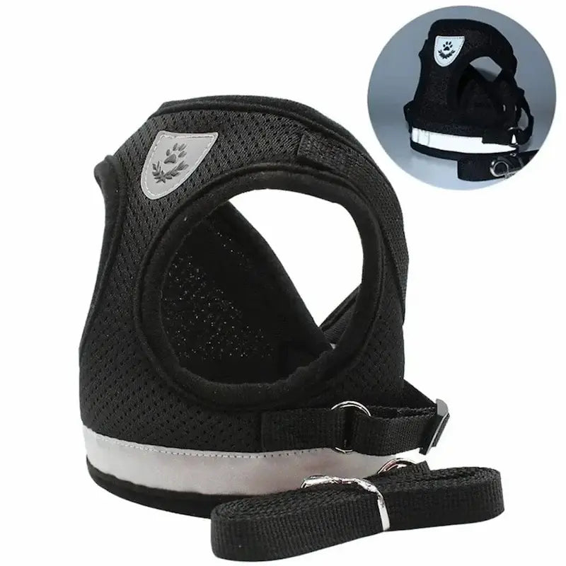 Harnais gilet maille chat