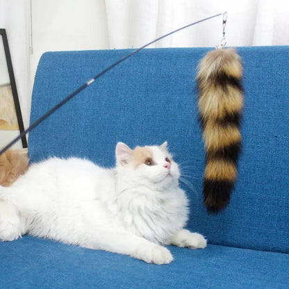 Jouet chat plume renard